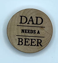 Load image into Gallery viewer, Round Wooden Bottle Openers - Engraved