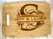 Load image into Gallery viewer, Bamboo Engraved Cutting Board - Personalized