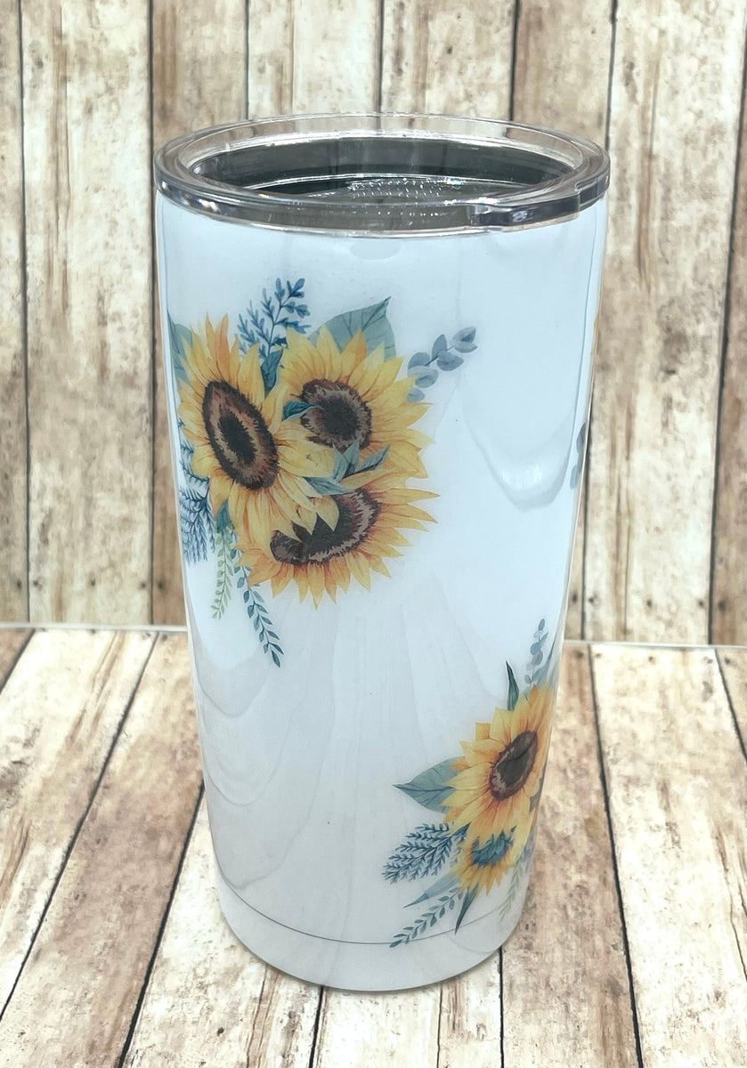 Boy Mama Sunflower 20 Oz Stainless Steel Tumbler – Legacy and Light