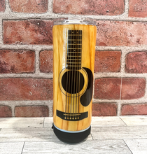 Load image into Gallery viewer, Acoustic Guitar Woodgrain Tumbler

