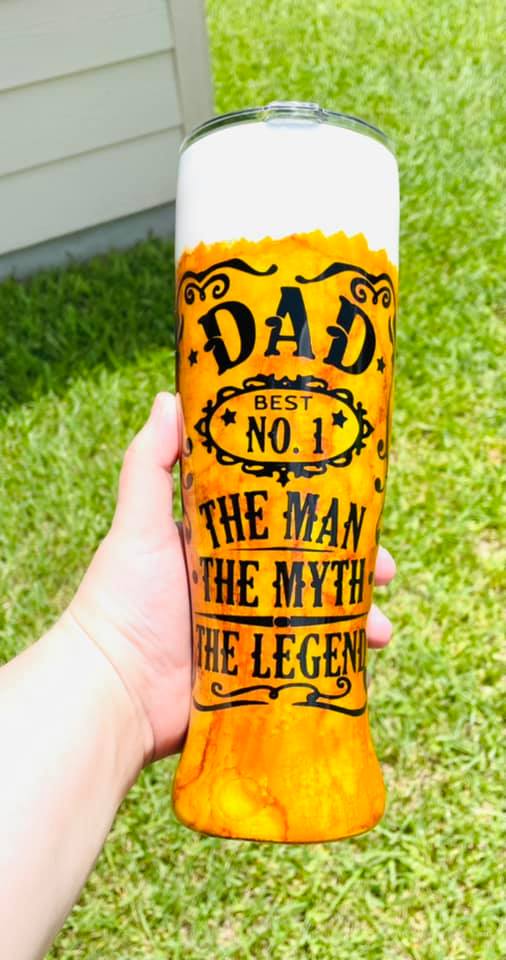 Dad The Man, The Myth, The Legend Beer Pilsner/Tumbler