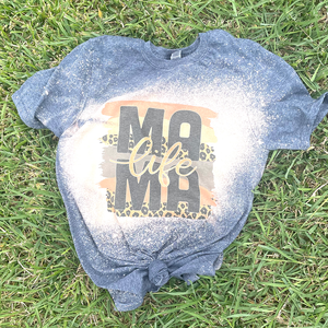 Mama Life Bleached T-Shirt