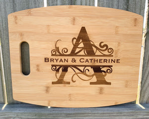 Bamboo Engraved Cutting Board - Personalized