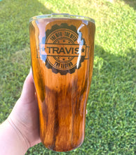 Load image into Gallery viewer, The Man, The Myth, The Legend Woodgrain Tumbler
