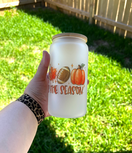 Fall 'Tis The Season Iced Coffee Cup