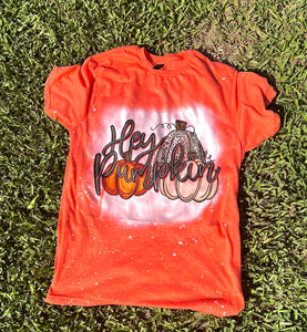 Hey Pumpkin Bleached T-Shirt