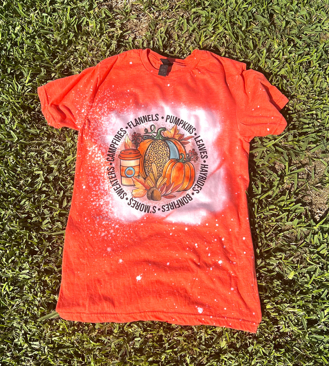 All Things Fall Bleached T-Shirt