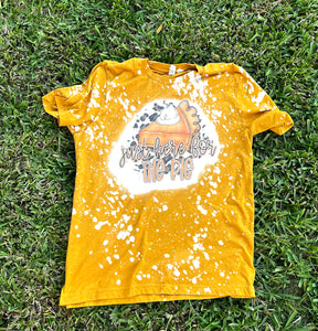 Just Here for the Pie Bleached T-Shirt