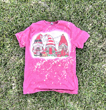 Load image into Gallery viewer, Christmas Gnomes Bleached Shirt
