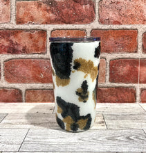 Load image into Gallery viewer, Glitter Cowhide Tumbler
