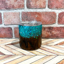 Load image into Gallery viewer, Turquoise and Woodgrain Tumbler
