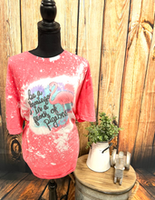 Load image into Gallery viewer, Be a Flamingo Bleached T-Shirt

