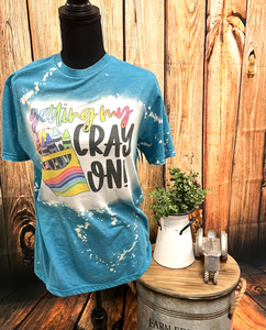 Getting My Cray-On Bleached T-Shirt