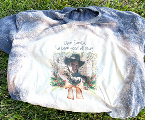 Cowboy Christmas - Bleached Shirt