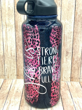 Load image into Gallery viewer, &quot;She Is&quot; Leopard Tumbler
